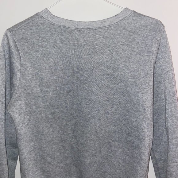 [2-Piece] Cropped Sweater + BABE Sweater || Grey - Picture 8 of 14